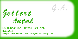 gellert antal business card