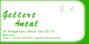 gellert antal business card